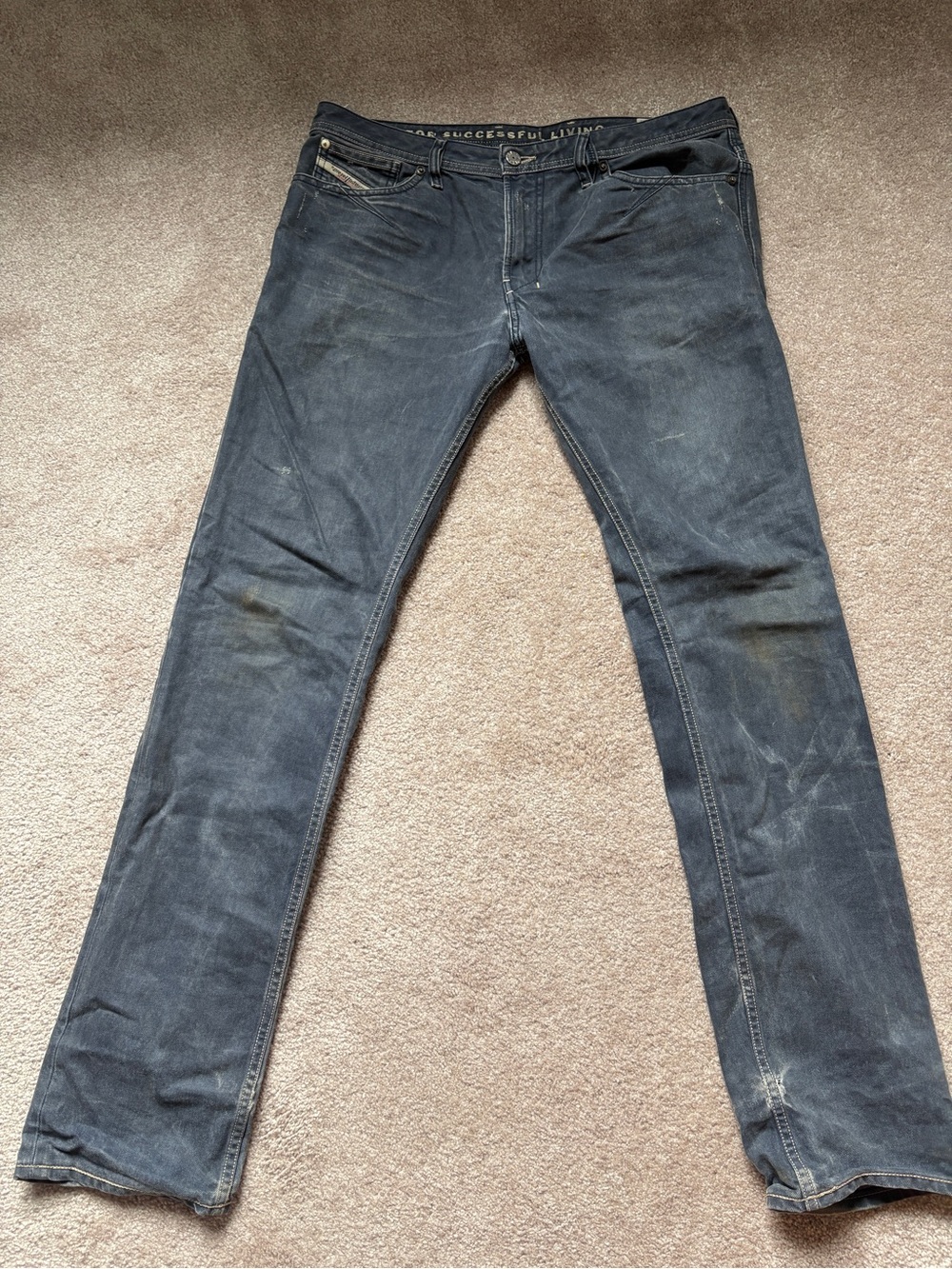 Diesel Men's Indigo Slim Straight Jeans
